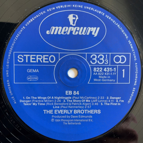 Everly Brothers - EB 84 (1984) [1LP]