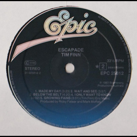 Tim Finn - Escapade (1984) [1LP]