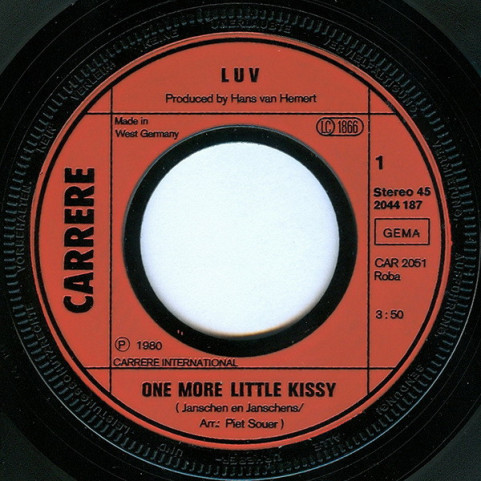 Luv' - One More Little Kissy (1980) [7"]