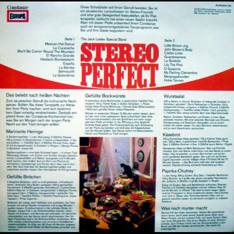 Jack Lester Special Band, The - Stereo Perfect (1969) [1LP]