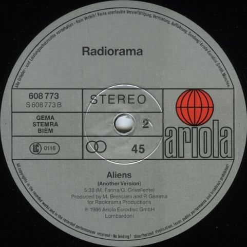 Radiorama - Aliens (1986) [12"]