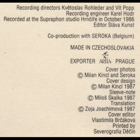 Viktor Lazlo & Karel Zich - Sweet, Soft And Lazy (1987) [1LP]