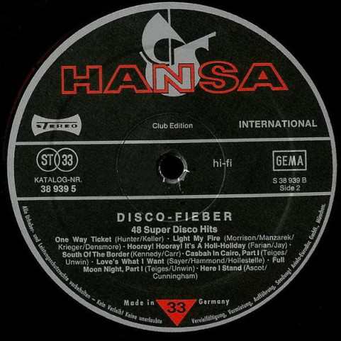 Various - Disco Fieber - 48 Super Disco Hits (1979) [3LP]