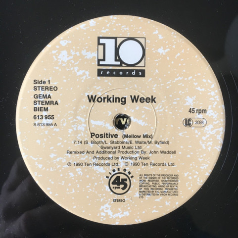 Working Week - Positive (1991) [12"]