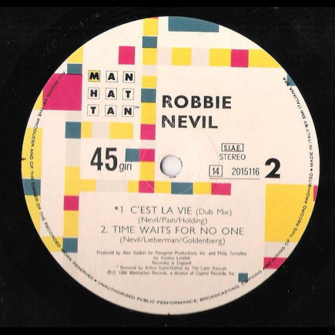 Robbie Nevil - C'est La Vie (1986) [12"]