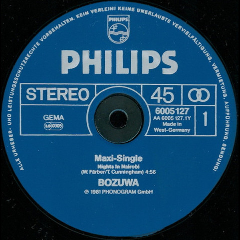 BoZuWa - Nights In Nairobi (1981) [12"]
