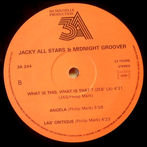 Jacky All Stars & Midnight Groovers - Caribbean Experience (1983) [1LP]