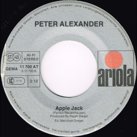 Peter Alexander - Feierabend (1977) [7"]