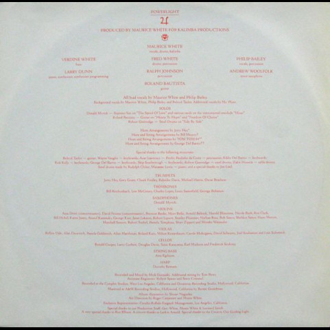 Earth, Wind & Fire - Powerlight (1983) [1LP]