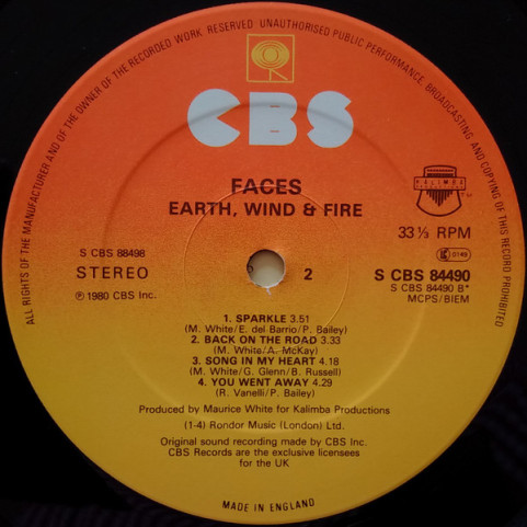 Earth, Wind & Fire - Faces (1980) [2LP]