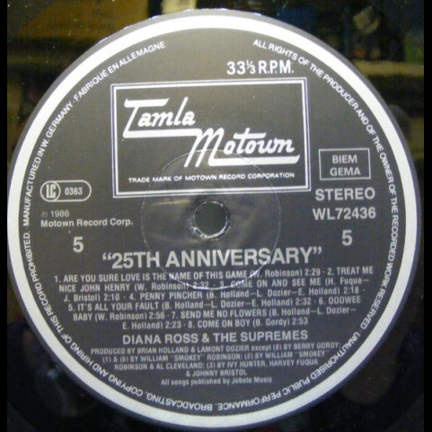 Supremes, The - 25th Anniversary (1986) [3LP]