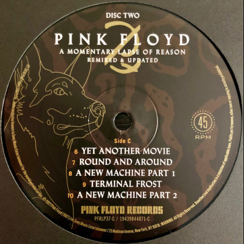 Pink Floyd - A Momentary Lapse Of Reason (Remixed & Updated) (2021) [2LP] 180g
