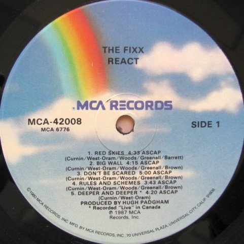 Fixx, The - React (1987) [1LP]