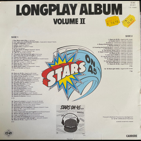 Stars On 45 - Stars On 45 Longplay Album (Volume II) (1981) [1LP]