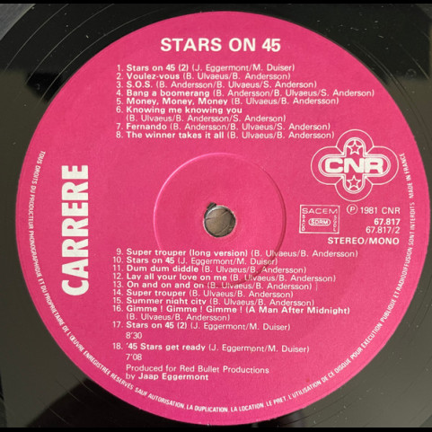Stars On 45 - Stars On 45 Longplay Album (Volume II) (1981) [1LP]