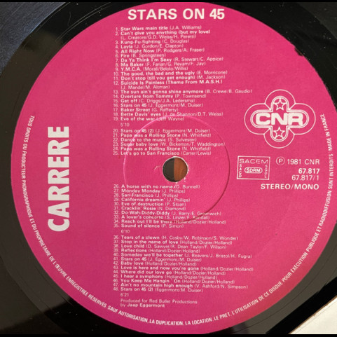 Stars On 45 - Stars On 45 Longplay Album (Volume II) (1981) [1LP]