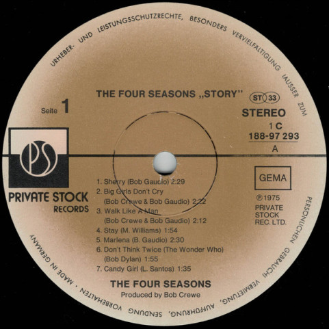Four Seasons, The - The Four Seasons Story (1975) [2LP]