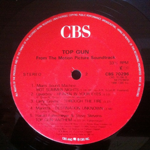 Various - Top Gun (Original Motion Picture Soundtrack) (1986) [1LP]