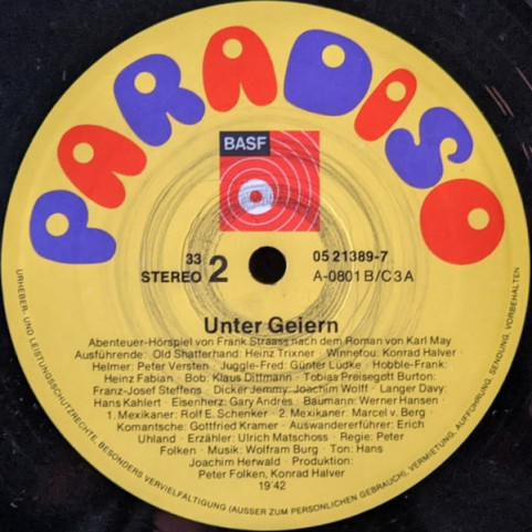 Karl May - Unter Geiern [1LP]
