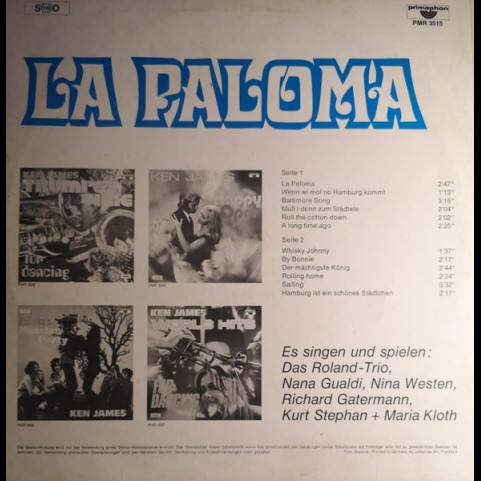 Das Roland-Trio, Nana Gualdi, Nina Westen, Richard Gatermann, Kurt Stephan + Maria Kloth - La Paloma [1LP]
