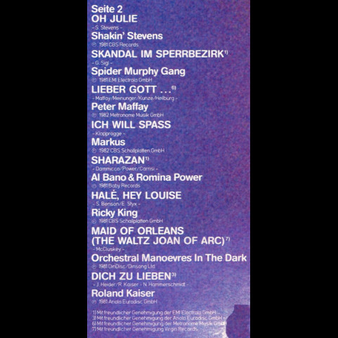 Various - Hits Des Jahres - Die Schallplatte Zur Fernsehsendung - Superhits Des Jahres 1982 (1982) [1LP]