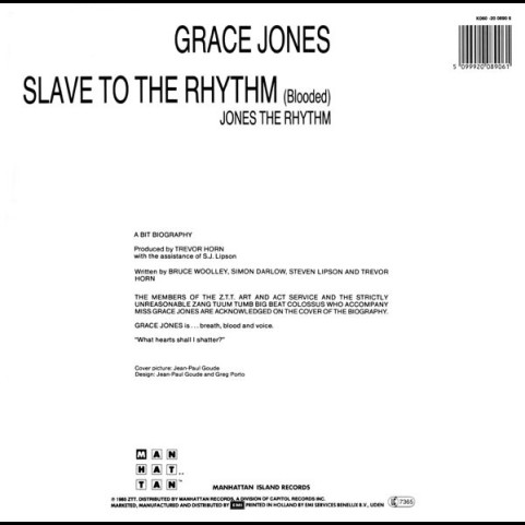 Grace Jones - Slave To The Rhythm (1985) [12"]