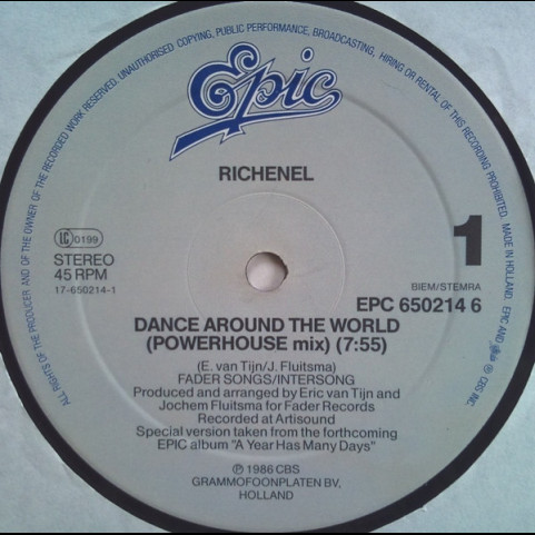 Richenel - Dance Around The World (Powerhouse Mix) (1986) [12"]