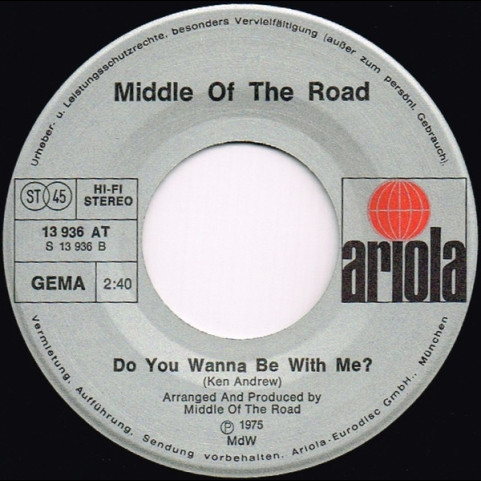 Middle Of The Road - Happy Song (1975) [7"]