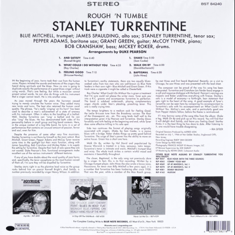 Stanley Turrentine - Rough 'N Tumble (2022) [1LP] 180g