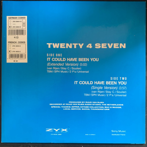Twenty 4 Seven - It Could Have Been You (1992) [12"]