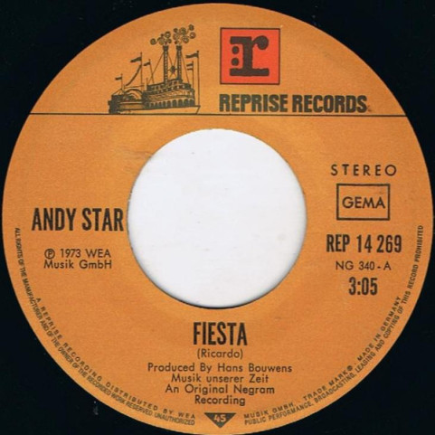 Andy Star - Fiesta (Let The Sun Shine In The Water) (1973) [7"]
