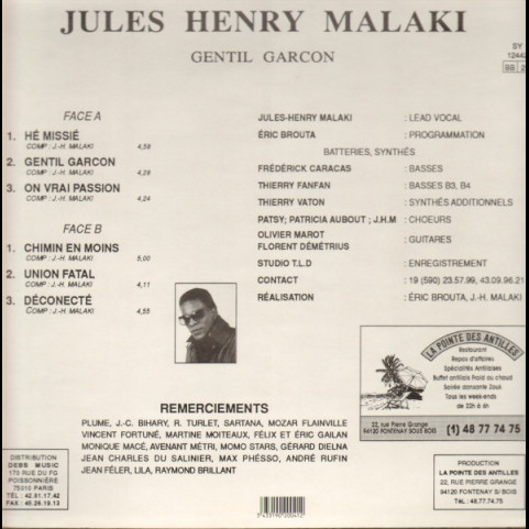 Jules-Henry Malacquis - Gentil Garcon [1LP]
