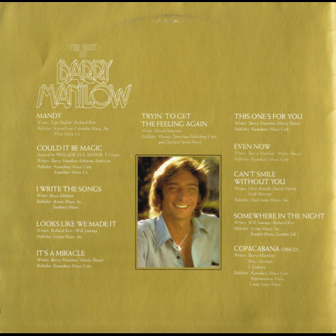 Barry Manilow - The Best Of Barry Manilow (1978) [1LP]