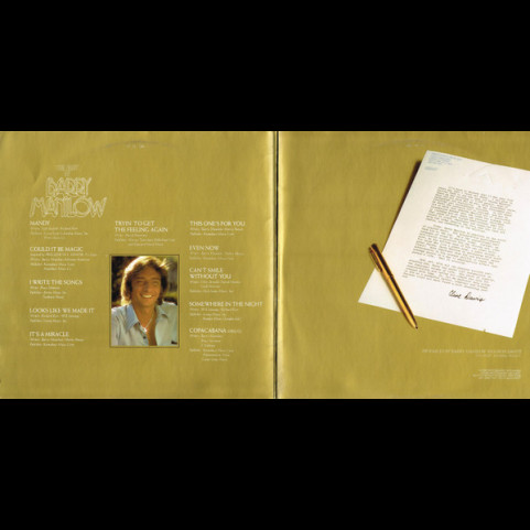 Barry Manilow - The Best Of Barry Manilow (1978) [1LP]