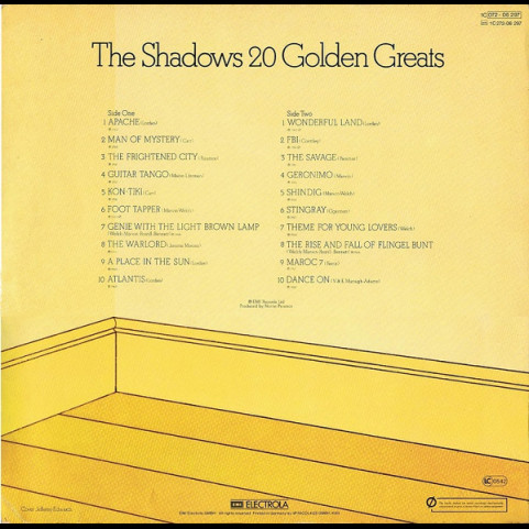 Shadows, The - 20 Golden Greats [1LP]