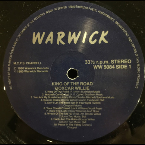Boxcar Willie - King Of The Road  (1980) [1LP]