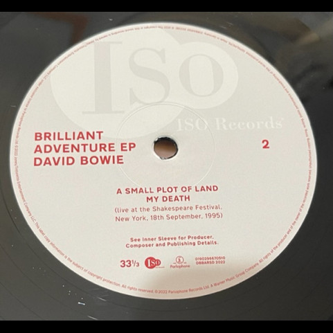 David Bowie - Brilliant Adventure EP (2022) [12"]
