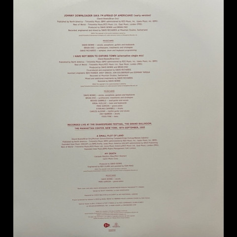 David Bowie - Brilliant Adventure EP (2022) [12"]