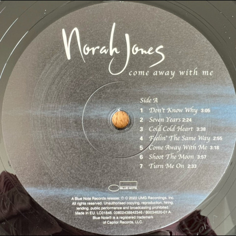 Norah Jones - Come Away With Me (2022) [1LP]
