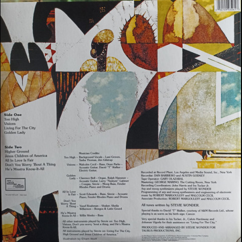Stevie Wonder - Innervisions (2008) [1LP] 180g