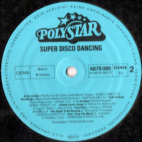 Various - Super Disco Dancing (1981) [1LP]