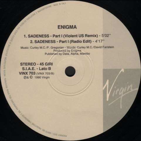 Enigma - Sadeness Part I (1990) [12"]