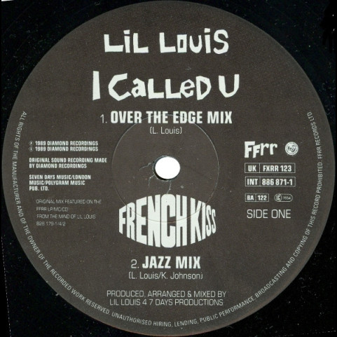 Lil' Louis & The World - I Called U (But You Weren't There) (1989) [12"]
