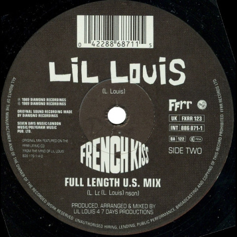 Lil' Louis & The World - I Called U (But You Weren't There) (1989) [12"]