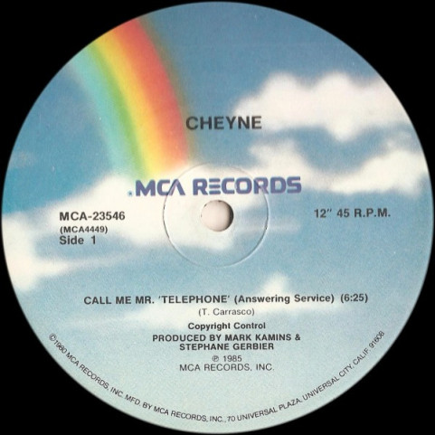 Cheyne - Call Me Mr' Telephone (1985) [12"]