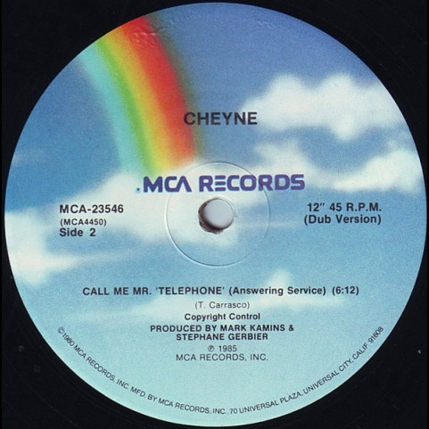 Cheyne - Call Me Mr' Telephone (1985) [12"]