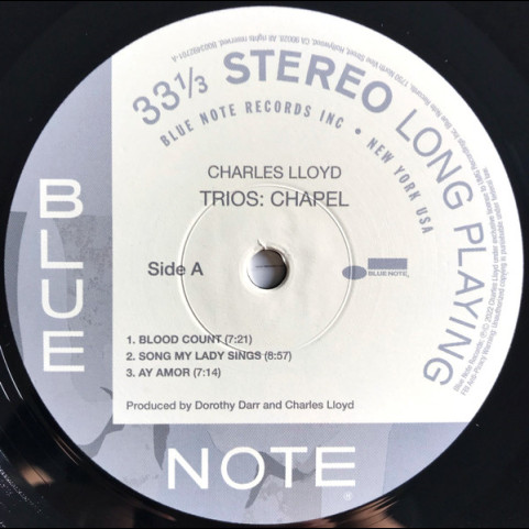 Charles Lloyd - Trios: Chapel (2022) [1LP]