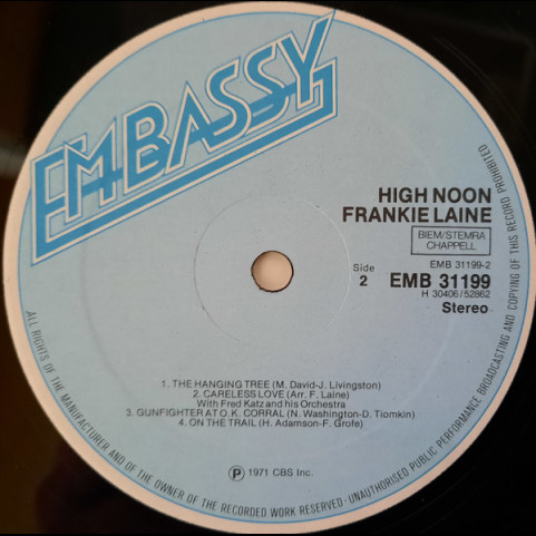 Frankie Laine - High Noon [1LP]