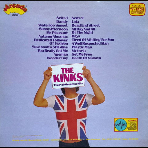 Kinks, The - Their 20 Greatest Hits (1978) [1LP]