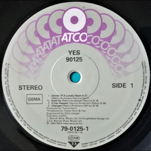 Yes - 90125 (1983) [1LP]